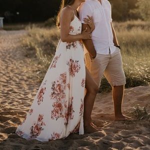 Medium Lulus wrap maxi dress